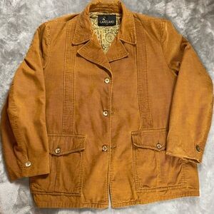 Vintage Lakeland Brown Corduroy Jacket Men’s Classic Retro Coat 46